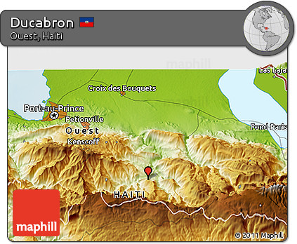 Physical 3D Map of Ducabron
