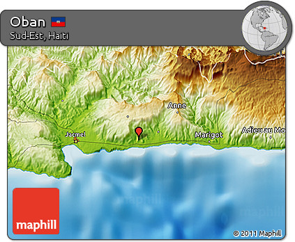 Physical 3D Map of Oban