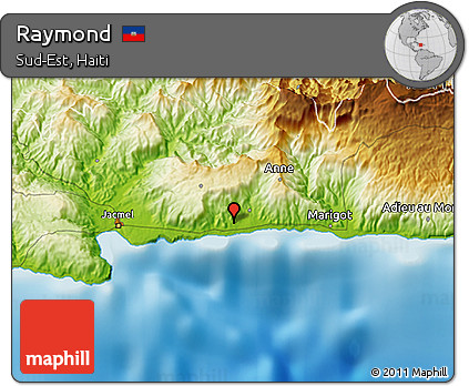 Physical 3D Map of Raymond