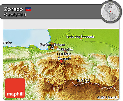 Physical 3D Map of Zorazo