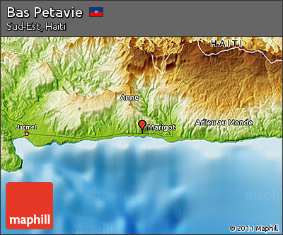 Physical 3D Map of Bas Petavie