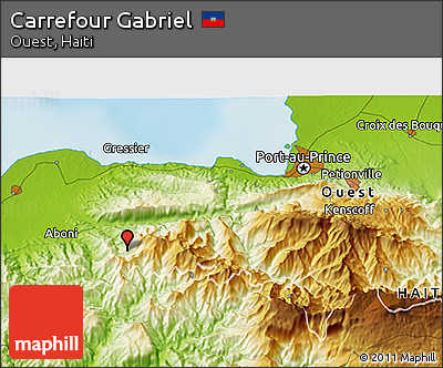 Physical 3D Map of Carrefour Gabriel