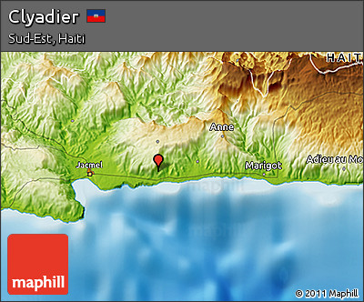 Physical 3D Map of Clyadier