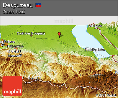 Physical 3D Map of Despuzeau