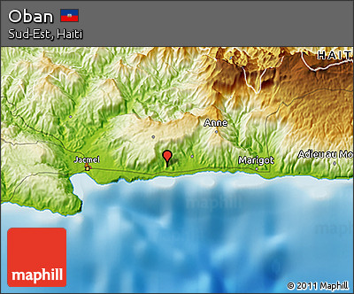 Physical 3D Map of Oban