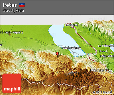 Physical 3D Map of Peter