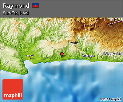 Physical 3D Map of Raymond