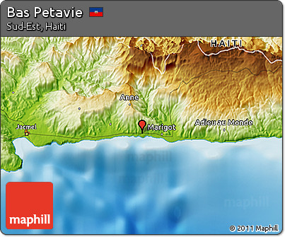 Physical 3D Map of Bas Petavie