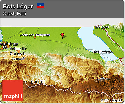 Physical 3D Map of Bois Léger