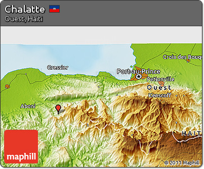 Physical 3D Map of Chalatte