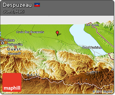 Physical 3D Map of Despuzeau