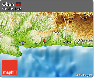 Physical 3D Map of Oban