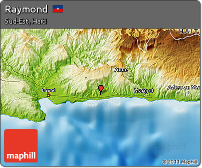 Physical 3D Map of Raymond