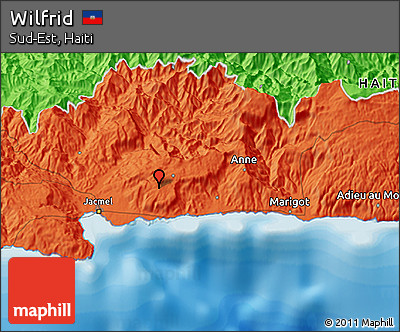 Political 3D Map of Wilfrid
