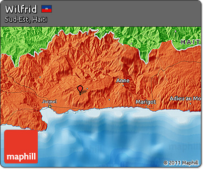 Political 3D Map of Wilfrid