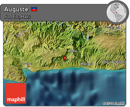 Satellite 3D Map of Auguste