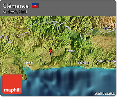 Satellite 3D Map of Clémence