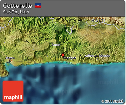 Satellite 3D Map of Cotterelle