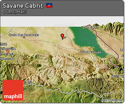 Satellite 3D Map of Savane Cabrit