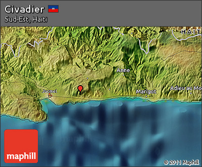 Satellite 3D Map of Civadier