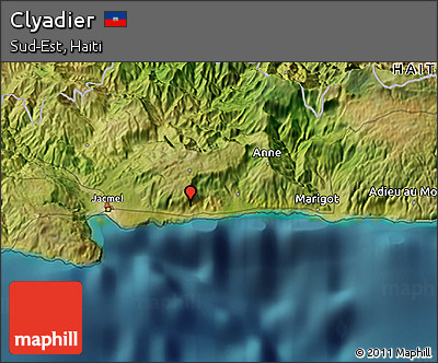 Satellite 3D Map of Clyadier