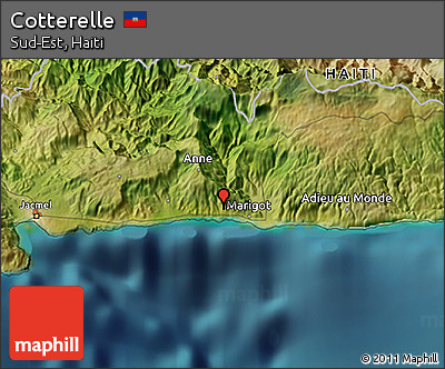 Satellite 3D Map of Cotterelle