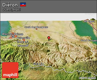Satellite 3D Map of Diéron