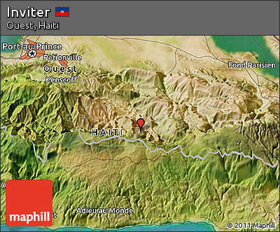 Satellite 3D Map of Inviter