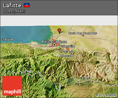 Satellite 3D Map of Lafitte