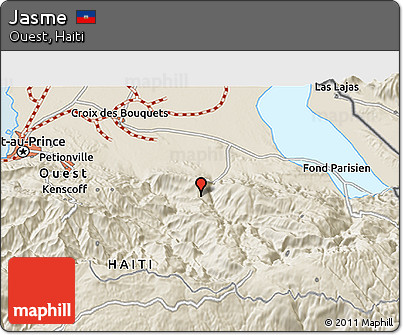 Shaded Relief 3D Map of Jasme