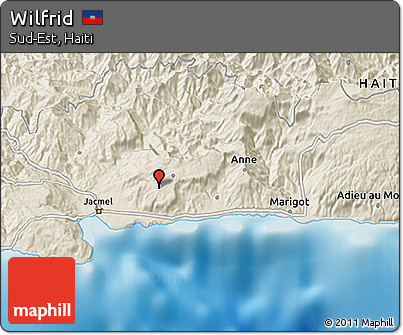 Shaded Relief 3D Map of Wilfrid