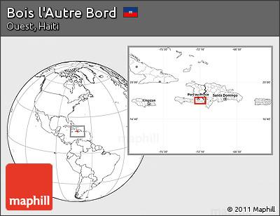 Blank Location Map of Bois L'Autre Bord