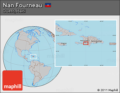 Gray Location Map of Nan Fourneau