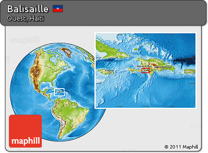 Physical Location Map of Balisaille