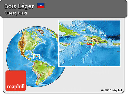 Physical Location Map of Bois Léger