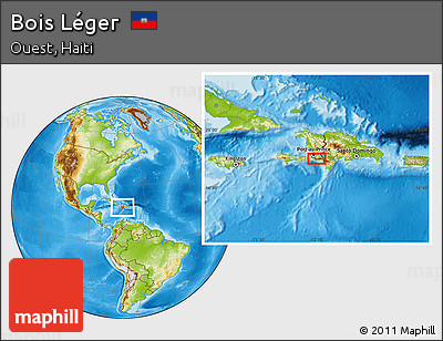 Physical Location Map of Bois Léger