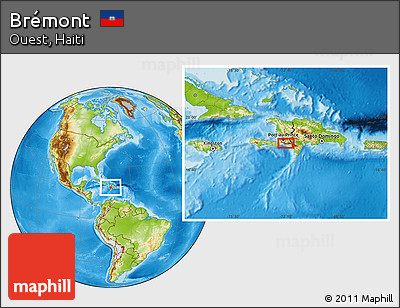 Physical Location Map of Brémont