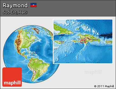 Physical Location Map of Raymond