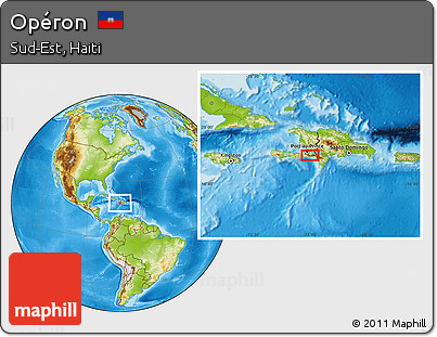 Physical Location Map of Opéron