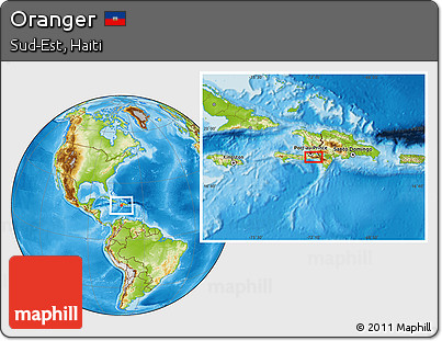 Physical Location Map of Oranger