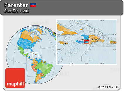 Political Location Map of Parenter