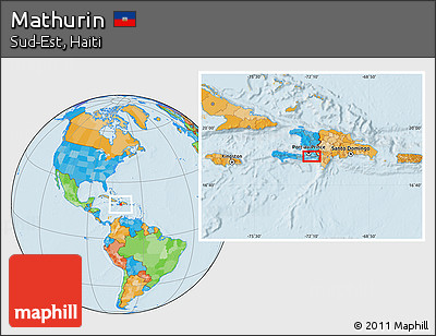 Political Location Map of Mathurin