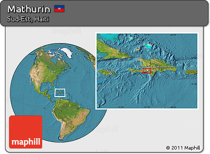 Satellite Location Map of Mathurin