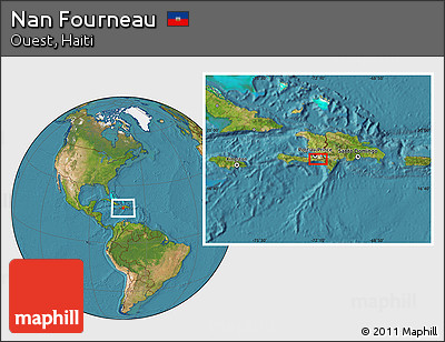 Satellite Location Map of Nan Fourneau