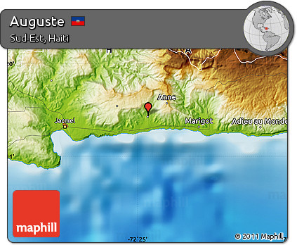 Physical Map of Auguste