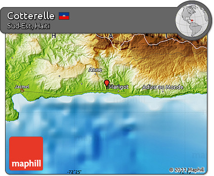 Physical Map of Cotterelle