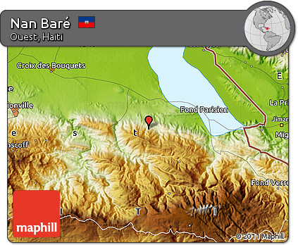 Physical Map of Nan Baré