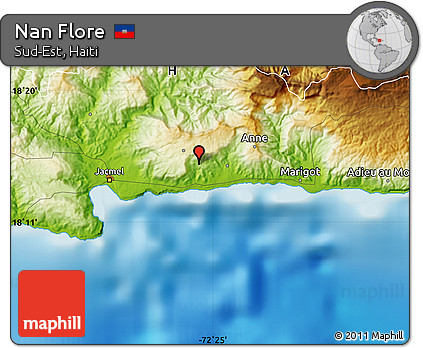 Physical Map of Nan Flore