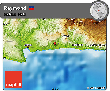 Physical Map of Raymond
