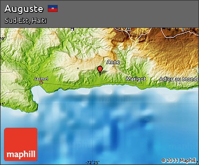 Physical Map of Auguste